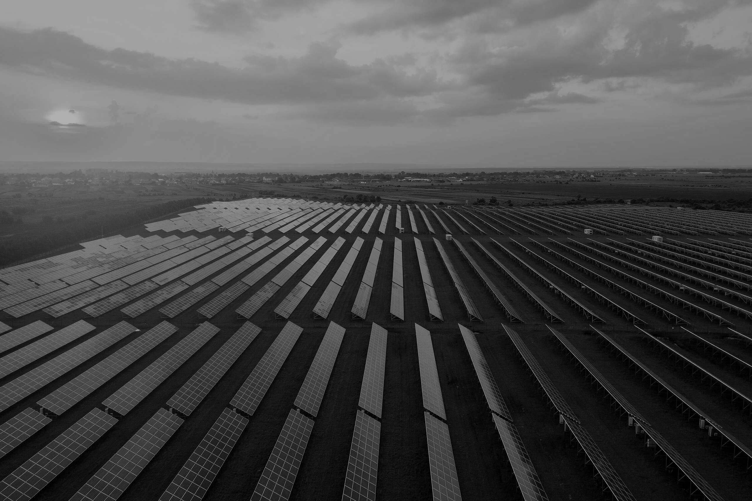 Image of field with solar panels